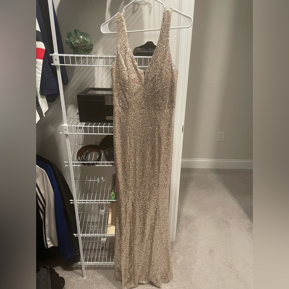 Champagne Sequin Gown